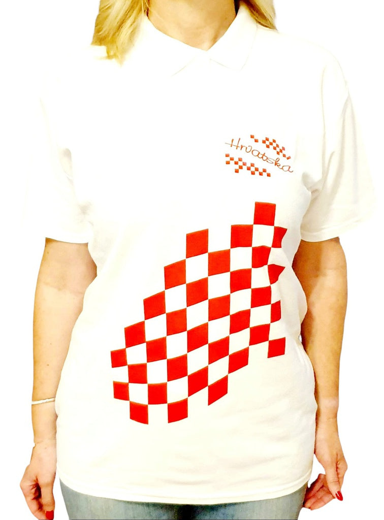 Ženska bijela navijačka Polo majica