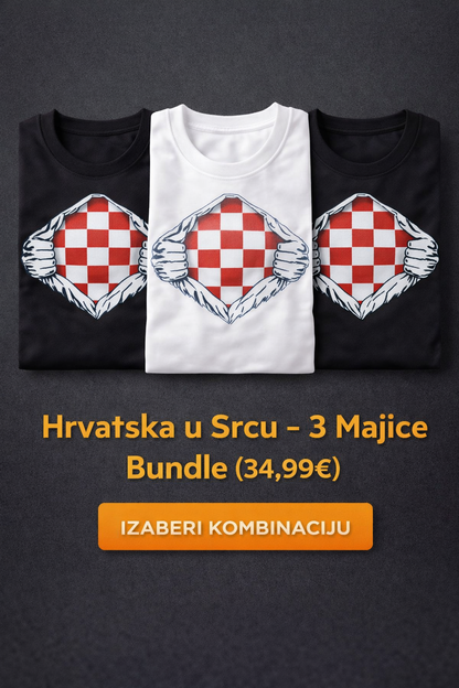 Kroatien im Herzen – 3 T-Shirts Bundle