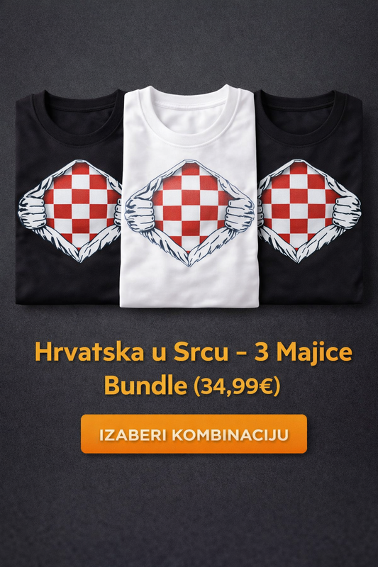 Hrvatska u Srcu – 3 Majice Bundle