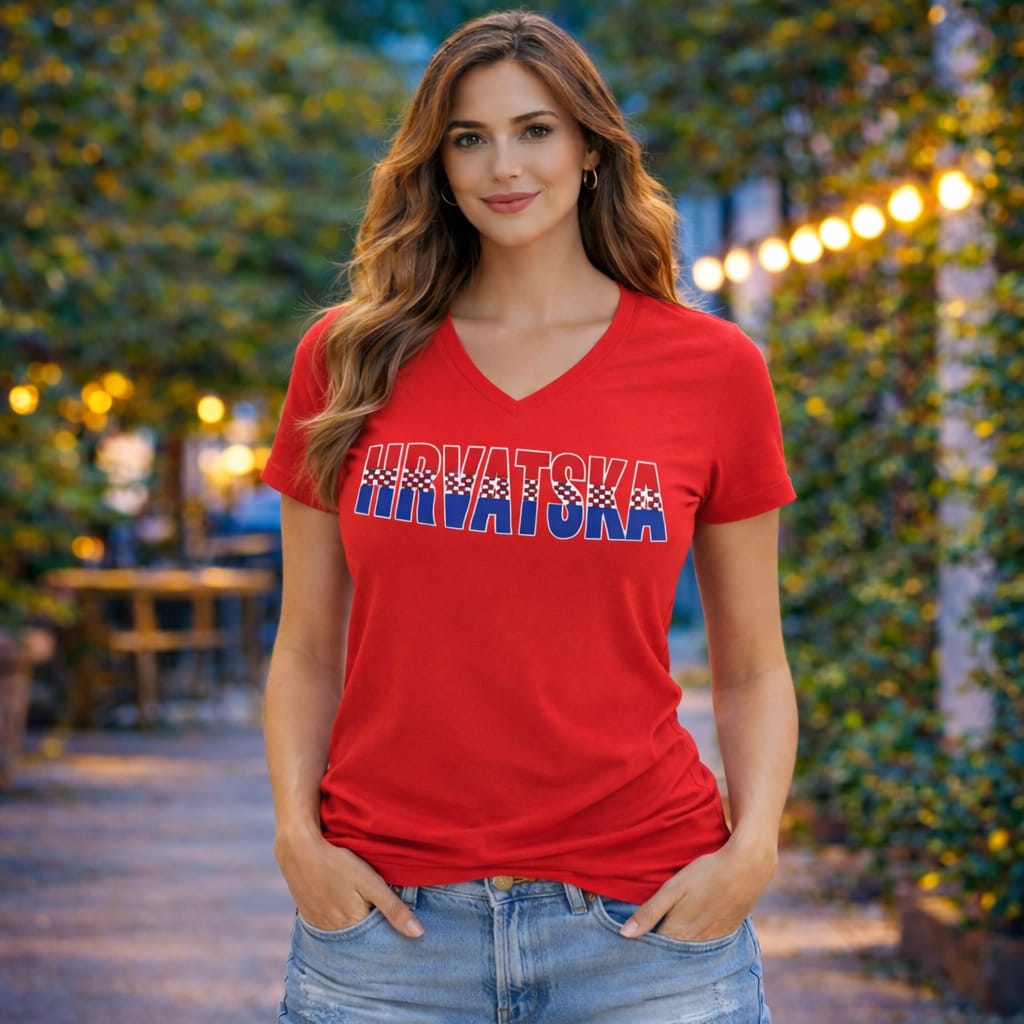 Damen T-Shirt Kroatien
