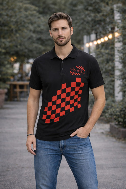 Navijačka polo crna majica
